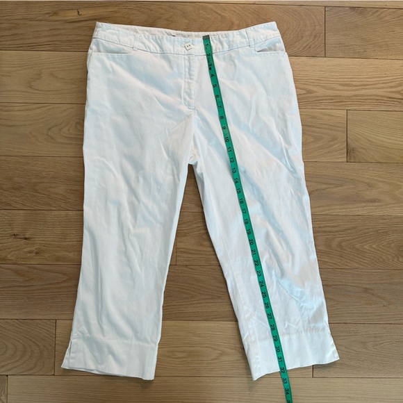 Claudia Ev White Summer Cropped Capri - Picture 7 of 9